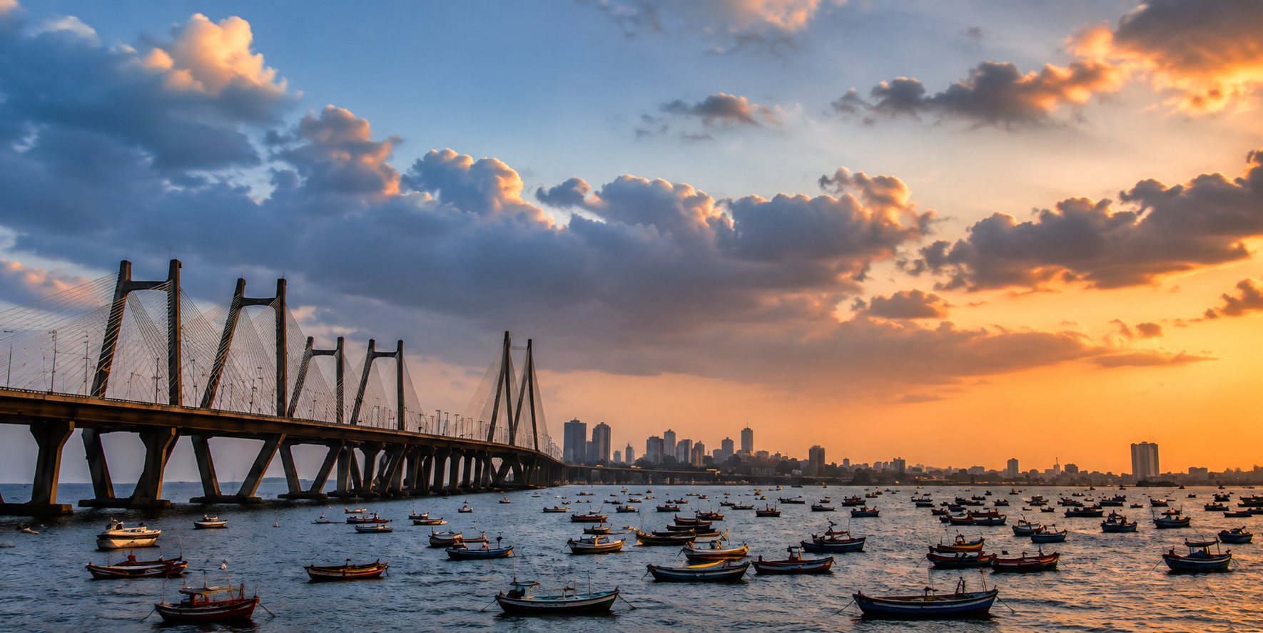 Mumbai coastline and cityscape